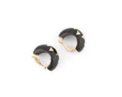 Boucles D'oreilles Clip VAN CLEEF & ARPELS En Or Jaune Et Bois D'amourette -Castafiore Boutique boucles doreilles clips van cleef arpels en or jaune et bois damourette 968002