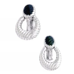 Miller Boucles D'oreilles Clou BOUCHERON "Ludivine" En Or Blanc Et Tourmalines -Castafiore Boutique boucles doreilles clou boucheron ludivine en or blanc et tourmalines 792895