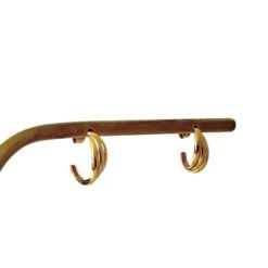 Boucles D'oreilles Créoles En Or Jaune, Or Rose Et Or Blanc -Castafiore Boutique boucles doreilles creoles en or jaune or rose et or blanc 558317