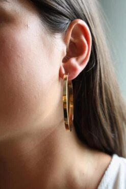 Boucles D'oreilles Créoles En Or Rose 9 Boucles D'oreilles Créoles En Or Rose -Castafiore Boutique boucles doreilles creoles en or rose 419831