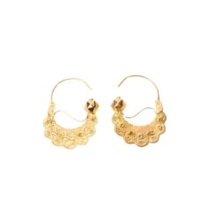 Boucles D'oreilles Créoles Savoyardes Trois Ors