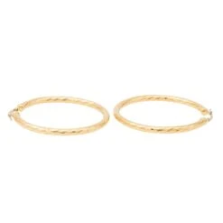 Boucles D'oreilles Créoles Torsadées En Or Jaune 9 Boucles D'oreilles Créoles Torsadées En Or Jaune -Castafiore Boutique boucles doreilles creoles torsadees en or jaune 896759