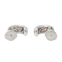 Boucles D'oreilles Demi Créoles Or Blanc Diamant 11 Boucles D'oreilles Demi Créoles Or Blanc Diamant -Castafiore Boutique boucles doreilles demi creoles or blanc diamant 570116