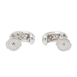 Boucles D'oreilles Demi Créoles Or Blanc Diamant 12 Boucles D'oreilles Demi Créoles Or Blanc Diamant -Castafiore Boutique boucles doreilles demi creoles or blanc diamant 680702