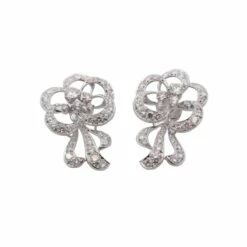 Boucles D'oreilles Diamants Des Années 50