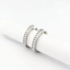 Boucles D'oreilles Diamants En Or Blanc 9 Boucles D'oreilles Diamants En Or Blanc -Castafiore Boutique boucles doreilles diamants en or blanc 185626