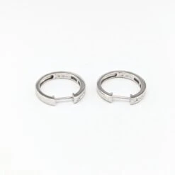 Boucles D'oreilles Diamants En Or Blanc