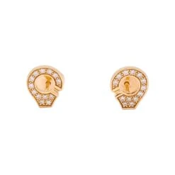 Miller Boucles D'oreilles DINH VAN "Menottes R7,5" En Or Rose Et Diamants
