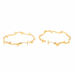 Boucles D'oreilles Créoles DIOR "Bois De Rose" En Or Jaune -Castafiore Boutique boucles doreilles dior bois de rose en or jaune 385812