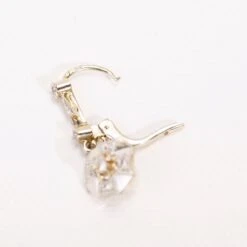 Boucles D'oreilles Dormeuses Art Déco Diamants En Or -Castafiore Boutique boucles doreilles dormeuses art deco diamants en or 985778