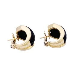 Miller Boucles D'oreilles Dormeuses BOUCHERON Vintage En Or Jaune Et Bois -Castafiore Boutique boucles doreilles dormeuses boucheron vintage en or jaune et bois 894603