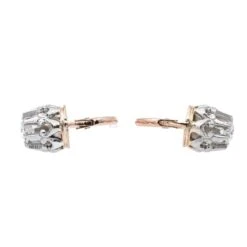 Boucles D'oreilles Dormeuses En Or Blanc, Or Rose Et Diamants 9 Boucles D'oreilles Dormeuses En Or Blanc, Or Rose Et Diamants -Castafiore Boutique boucles doreilles dormeuses en 2 ors et diamants 769000