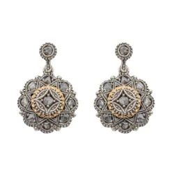 Boucles D'oreilles Dormeuses En Or Blanc Et Diamant