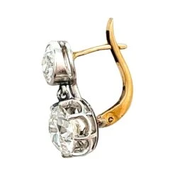 Miller Boucles D'oreilles Dormeuses En Or Rose, Platine Et Diamants 7 Miller Boucles D'oreilles Dormeuses En Or Rose, Platine Et Diamants -Castafiore Boutique boucles doreilles dormeuses en or rose platine et diamants 266932