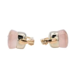 Boucles D'oreilles Dormeuses POMELLATO "Nudo" En Or Rose Et Quartz 11 Boucles D'oreilles Dormeuses POMELLATO "Nudo" En Or Rose Et Quartz -Castafiore Boutique boucles doreilles dormeuses pomellato nudo en or rose et quartz 731368