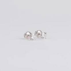 Boucles D'oreilles En Diamants Sur Or Gris Taille Moderne -Castafiore Boutique boucles doreilles en diamants sur or gris taille moderne 492061