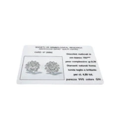 Boucles D'oreilles En Or 18 Carats Avec Diamants Naturels Ct 4.50 -Castafiore Boutique boucles doreilles en or 18 carats avec diamants naturels ct 450 232537