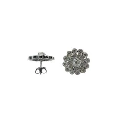 Boucles D'oreilles En Or 18 Carats Avec Diamants Naturels Ct 4.50 -Castafiore Boutique boucles doreilles en or 18 carats avec diamants naturels ct 450 700684