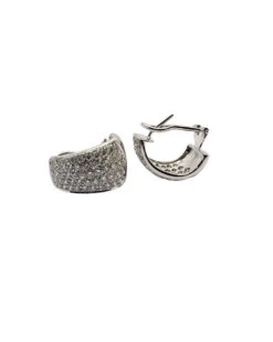 Boucles D'oreilles En Or Blanc Et Diamant -Castafiore Boutique boucles doreilles en or blanc et diamant 231885