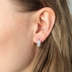 Boucles D'oreilles En Or Blanc Et En Diamants -Castafiore Boutique boucles doreilles en or blanc et en diamants 246367