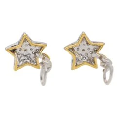 Boucles D'oreilles En Or Blanc Et Jaune Et Diamant 11 Boucles D'oreilles En Or Blanc Et Jaune Et Diamant -Castafiore Boutique boucles doreilles en or blanc et jaune et diamant 684545