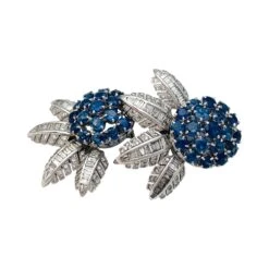 Miller Boucles D'oreilles Puces En Or Blanc, Saphirs Et Diamants 12 Miller Boucles D'oreilles Puces En Or Blanc, Saphirs Et Diamants -Castafiore Boutique boucles doreilles en or blanc saphirs et diamants 456242