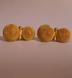 Boucles D'Oreilles En Or Grec 22 Carats -Castafiore Boutique boucles doreilles en or grec 22 carats 703968