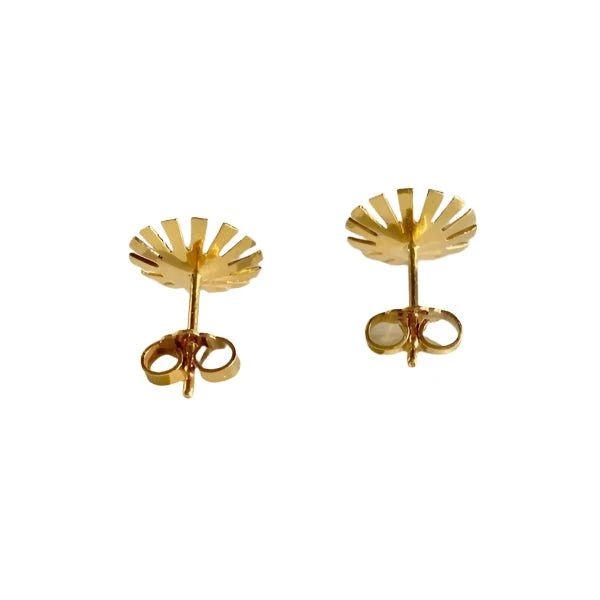 Boucles D'oreilles En Or Jaune Et Perles 3 Boucles D'oreilles En Or Jaune Et Perles – Image 3