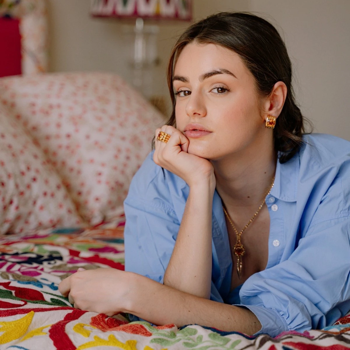 Boucles D'oreilles Clip FRED En Or Jaune Et Citrine 2 Boucles D'oreilles Clip FRED En Or Jaune Et Citrine – Image 2