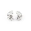 Boucles D'oreilles Lune En Platine Et Diamants