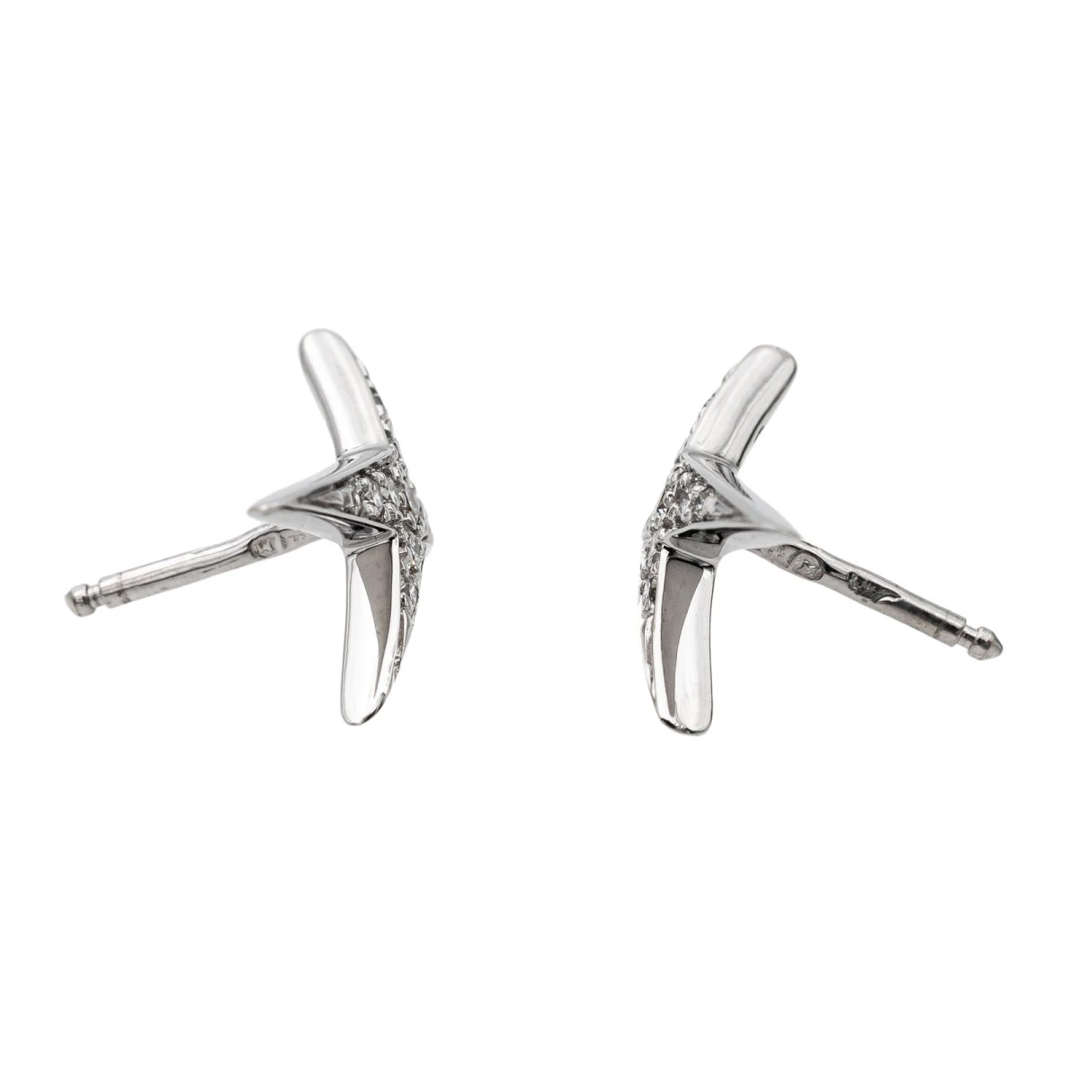 Boucles D'oreilles MAUBOUSSIN En Or Blanc Et Diamants 4 Boucles D'oreilles MAUBOUSSIN En Or Blanc Et Diamants – Image 4
