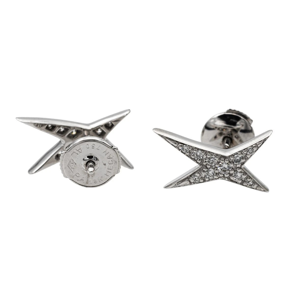 Boucles D'oreilles MAUBOUSSIN En Or Blanc Et Diamants 5 Boucles D'oreilles MAUBOUSSIN En Or Blanc Et Diamants – Image 5