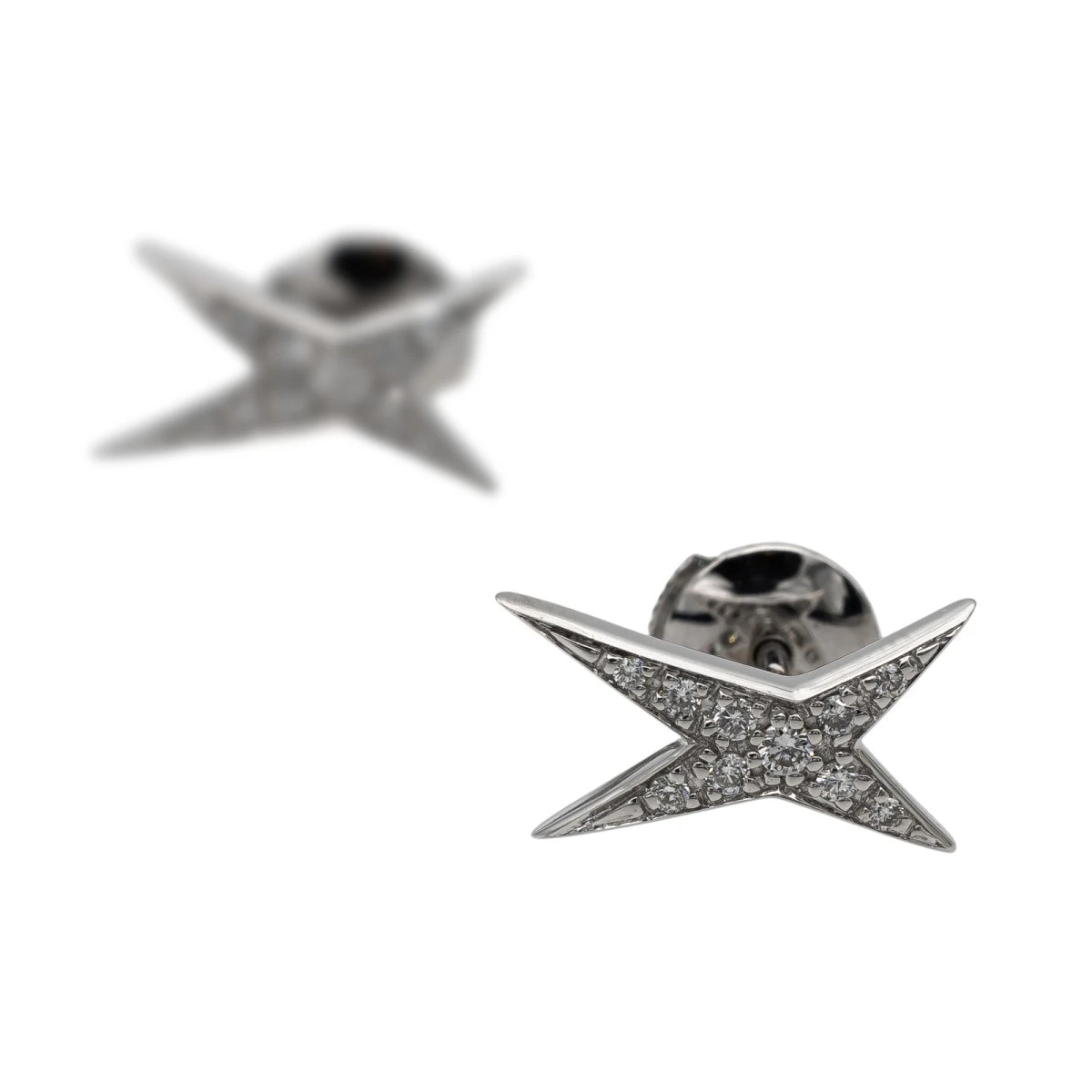 Boucles D'oreilles MAUBOUSSIN En Or Blanc Et Diamants 6 Boucles D'oreilles MAUBOUSSIN En Or Blanc Et Diamants – Image 6