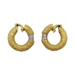Miller Boucles D'oreilles M.Gérard En Or Jaune Et Diamants