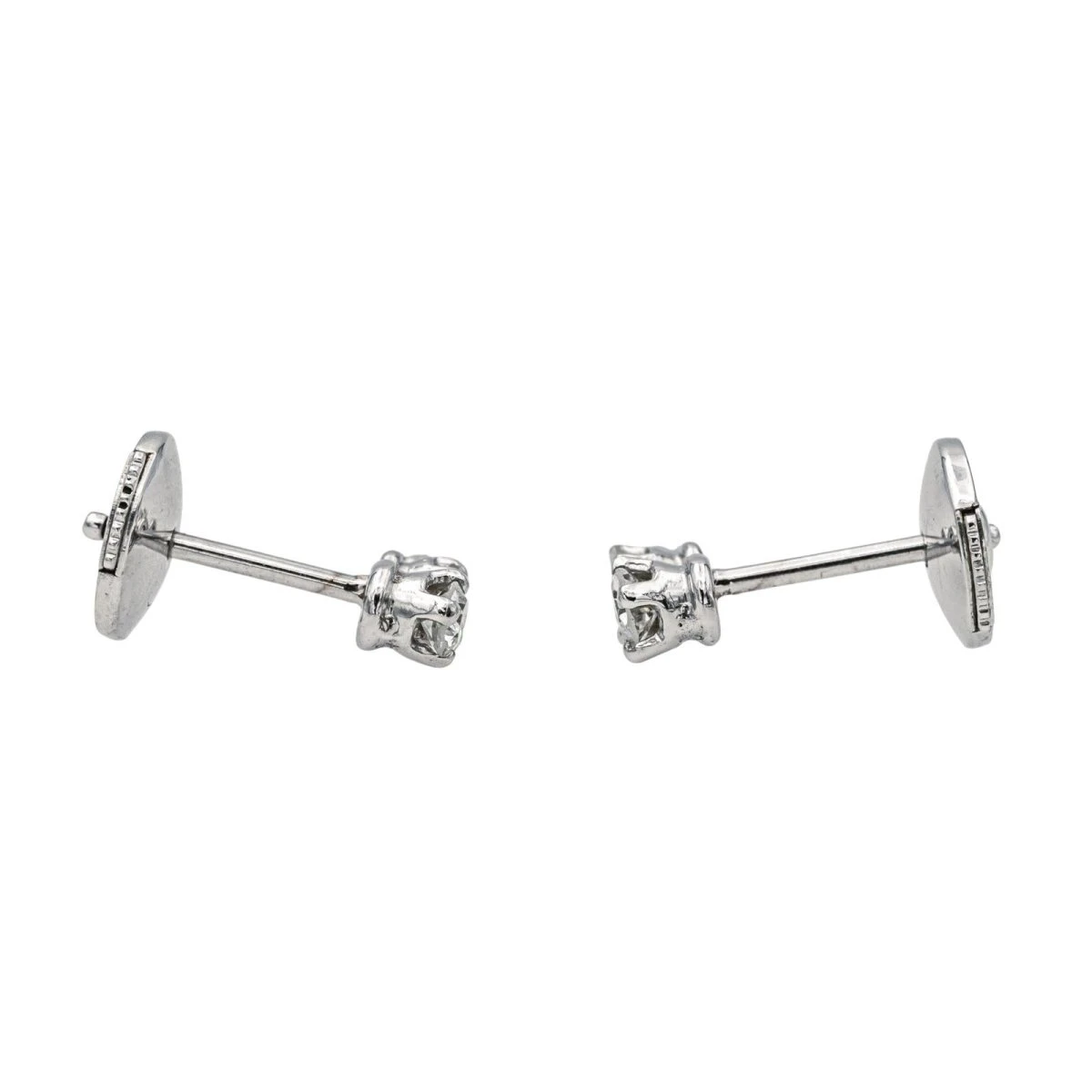Boucles D'oreilles Or Blanc Diamant 6 Boucles D'oreilles Or Blanc Diamant – Image 6