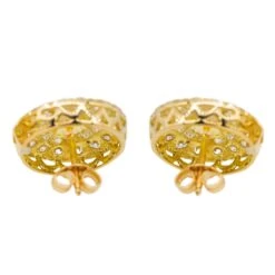 Boucles D'oreilles Or Jaune Diamant -Castafiore Boutique boucles doreilles or jaune diamant 209176