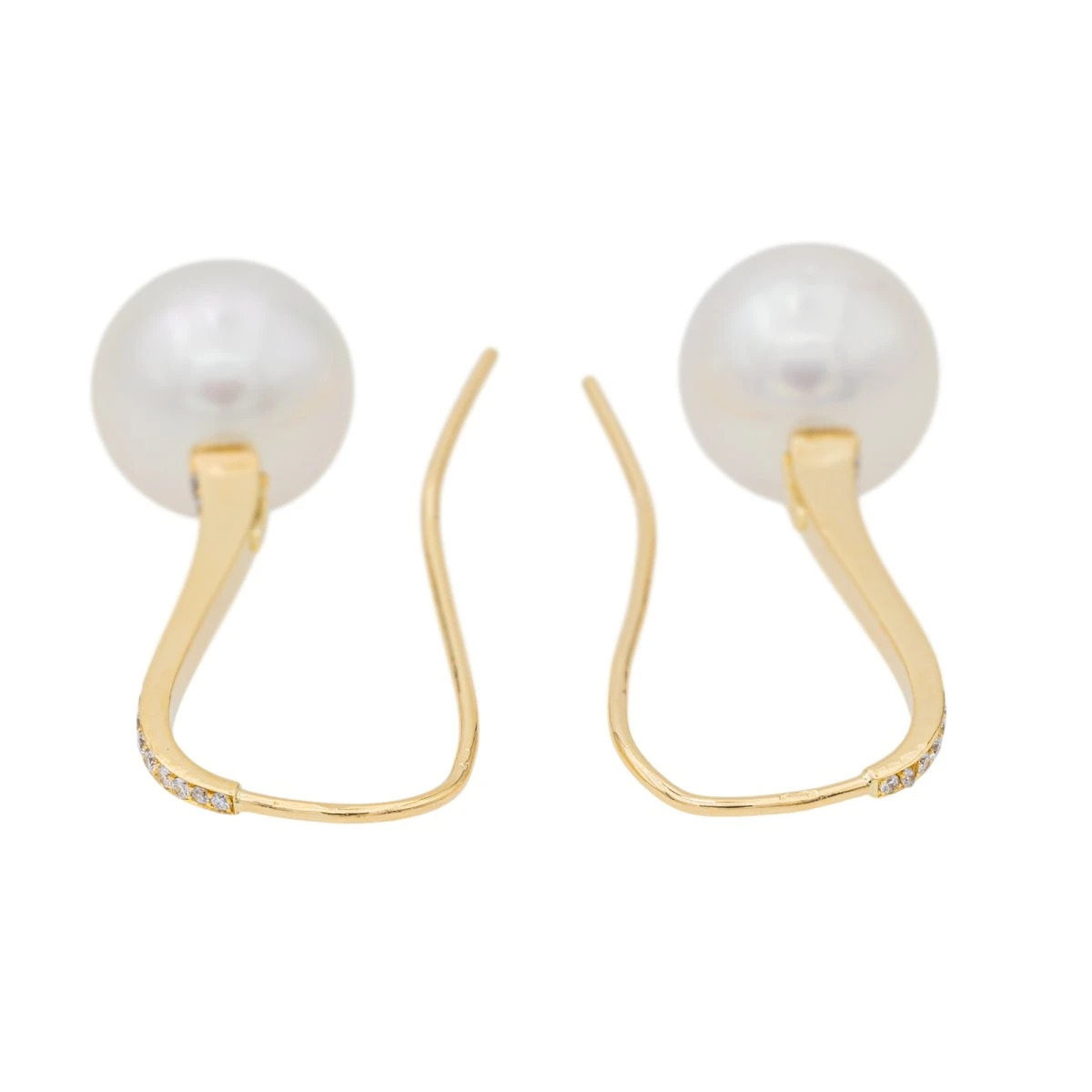 Boucles D'oreilles Or Jaune Perle De Culture 7 Boucles D'oreilles Or Jaune Perle De Culture – Image 7