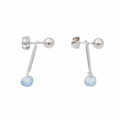 Boucles D'oreilles Pendantes Aigue Marine En Or Blanc 750 13 Boucles D'oreilles Pendantes Aigue Marine En Or Blanc 750 -Castafiore Boutique boucles doreilles pendantes aigue marine en or blanc 750 442354