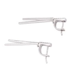 Miller Boucles D'oreilles Pendantes, "Barettes" En Or Blanc Et Diamants -Castafiore Boutique boucles doreilles pendantes barettes en or blanc et diamants 500788