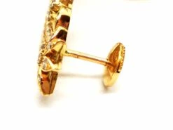 Boucles D'oreilles Pendantes étoile Filante En Or Jaune Et Diamants -Castafiore Boutique boucles doreilles pendantes etoile filante en or jaune et diamants 239444