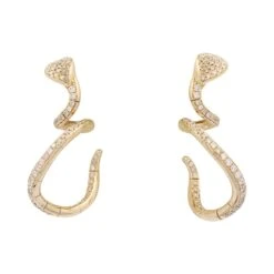 Miller Boucles D'oreilles Pendantes PASQUALE BRUNI "Snake" En Or Rose Et Diamants -Castafiore Boutique boucles doreilles pendantes pasquale bruni snake en or rose et diamants 142685