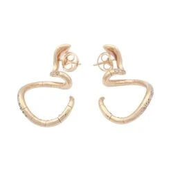 Miller Boucles D'oreilles Pendantes PASQUALE BRUNI "Snake" En Or Rose Et Diamants -Castafiore Boutique boucles doreilles pendantes pasquale bruni snake en or rose et diamants 365719