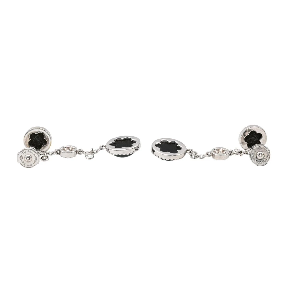 Boucles D'oreilles Pendantes SUSIE OTÉRO En Or Blanc, Onyx Et Diamants 6 Boucles D'oreilles Pendantes SUSIE OTÉRO En Or Blanc, Onyx Et Diamants – Image 6