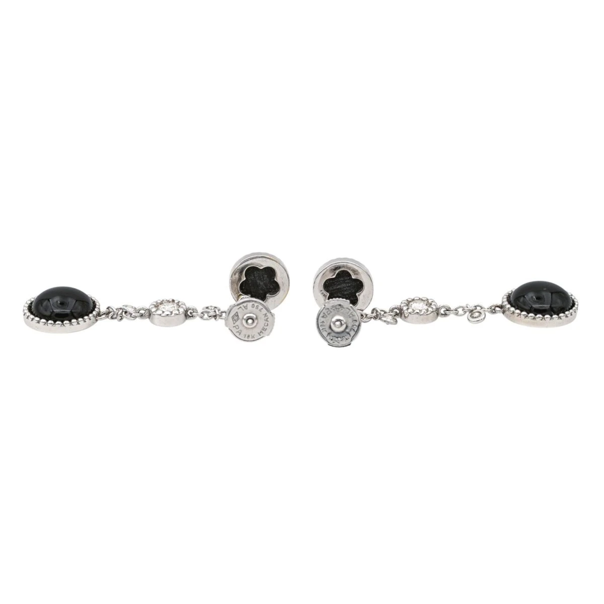 Boucles D'oreilles Pendantes SUSIE OTÉRO En Or Blanc, Onyx Et Diamants 5 Boucles D'oreilles Pendantes SUSIE OTÉRO En Or Blanc, Onyx Et Diamants – Image 5