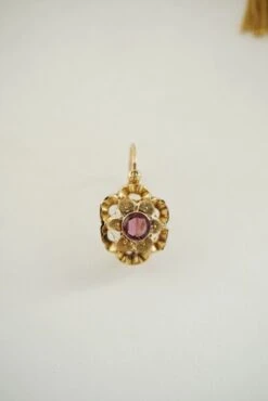 Boucles D'oreilles Pendants Or Jaune Et Rose Améthyste 10 Boucles D'oreilles Pendants Or Jaune Et Rose Améthyste -Castafiore Boutique boucles doreilles pendants or jaune et rose amethyste 355326