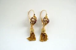 Boucles D'oreilles Pendants Or Jaune Et Rose Améthyste 11 Boucles D'oreilles Pendants Or Jaune Et Rose Améthyste -Castafiore Boutique boucles doreilles pendants or jaune et rose amethyste 650769