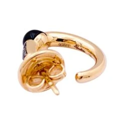 Miller Boucles D'oreilles POMELLATO "M'ama Non M'ama" En Or Rose, Onyx Et Diamants -Castafiore Boutique boucles doreilles pomellato mama non mama en or rose onyx et diamants 720239