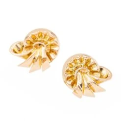 Boucles D'oreilles Puces En Or Jaune -Castafiore Boutique boucles doreilles puces en or jaune 845751