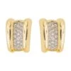 Boucles D'oreilles Puces Or Jaune Diamant