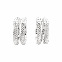 Miller Boucles D'oreilles REPOSSI "Ophydienne" En Or Blanc Et Diamants